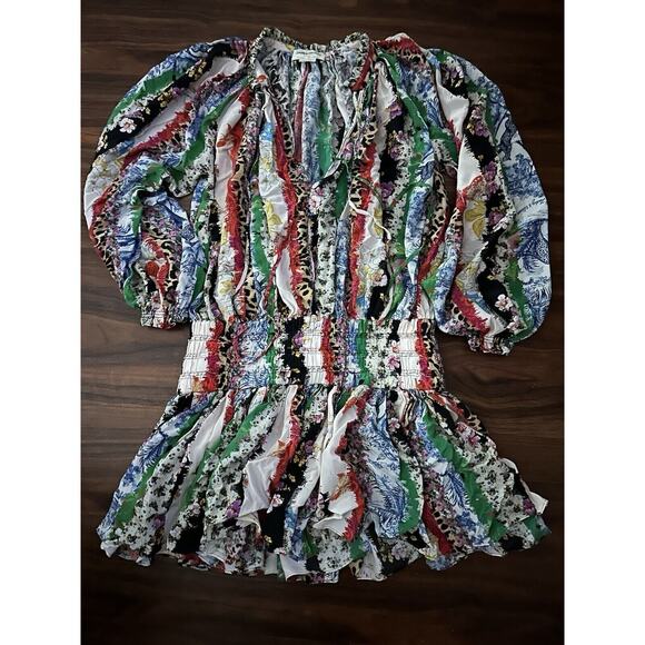 Zadig & Voltaire Mixed Print Rocade Dress Size XS $898 NEW